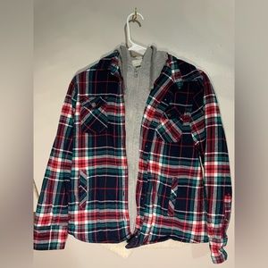Flannel shirt jacket